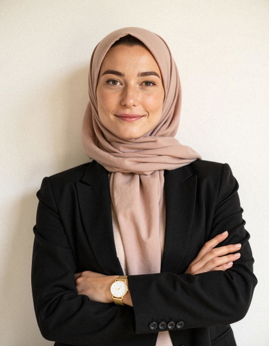 Shayla AI hijab headshot style Shayla AI hijab headshot style