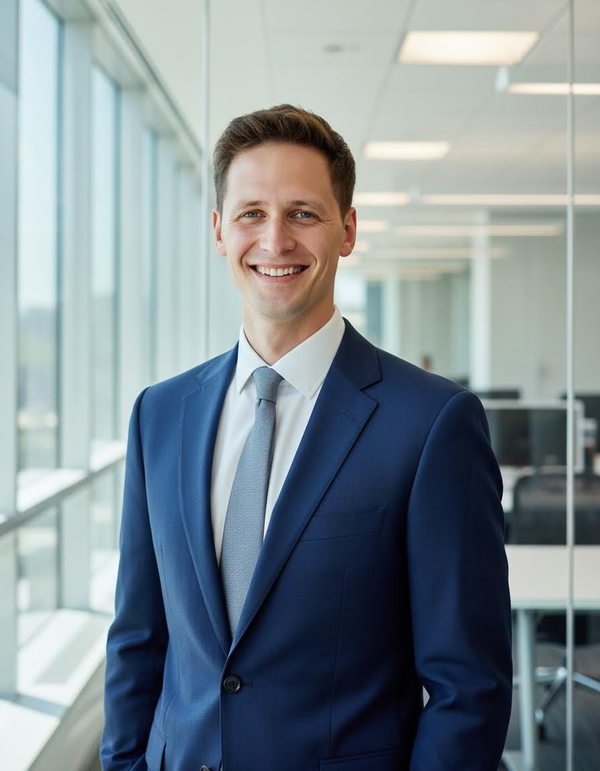 Professional AI corporate headshot