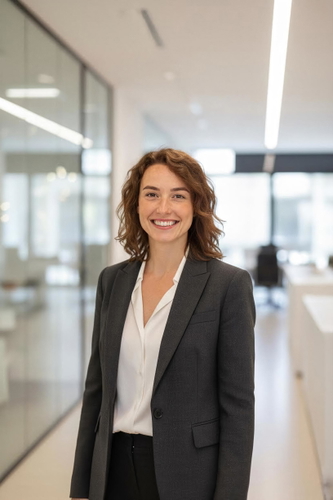 Corporate AI headshot style for women