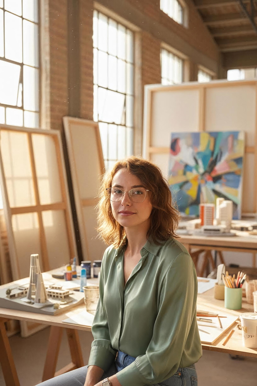 AI Creative Pro headshot for women