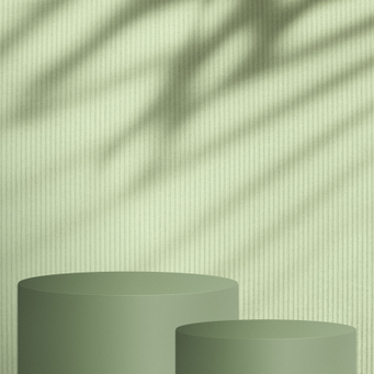 Product photographed on a plain green backdrop