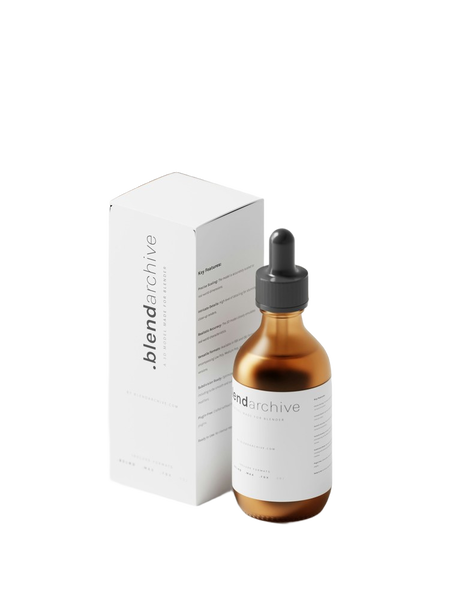 A serum bottle and its box beside a coconut — background removed by Erase.bg