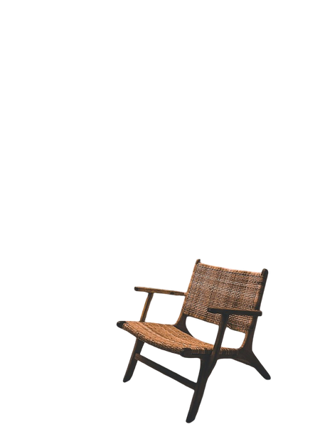 A wooden lounge chair on a balcony — background removed by GoStudio.ai (Free)