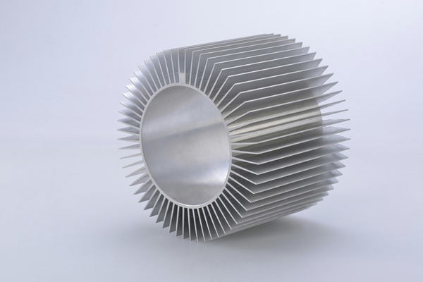 A finned aluminium heat sink