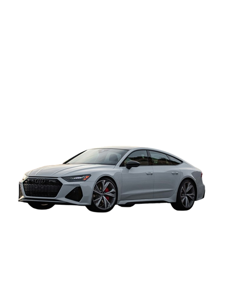 A silver sports coupe photographed against mountains — background removed by GoStudio.ai (Free)