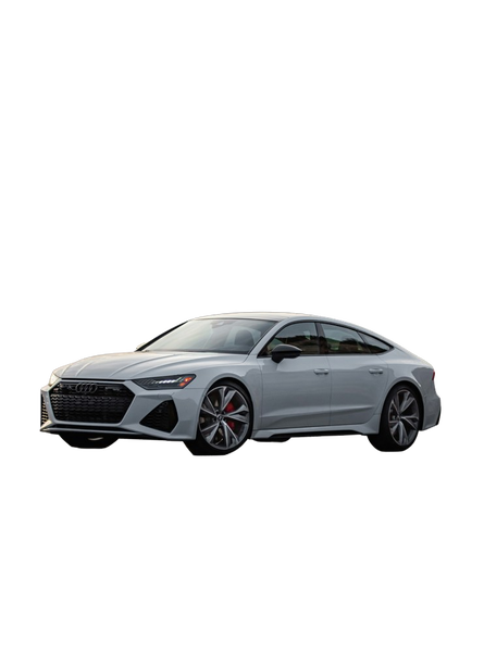 A silver sports coupe photographed against mountains — background removed by Remove.bg