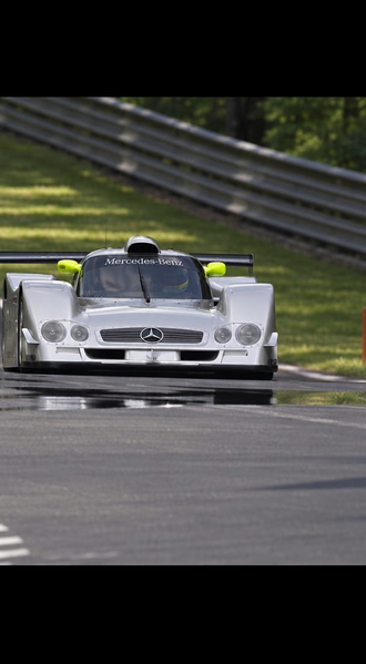 White racing prototype on a circuit, from a low angle — upscaled by GPT Image 2.5