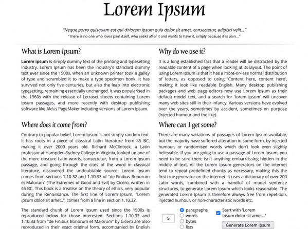 Lorem ipsum specimen page set in a serif typeface with a large display heading — upscaled by GPT Image 2.5