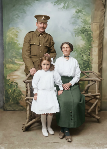 Veterans & family portraits after Veterans & family portraits after