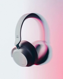 Blurred headphone photo — before