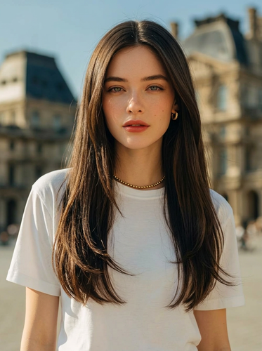 Straight long hairstyle preview Straight long hairstyle preview