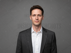 Try: headshot with logo watermark