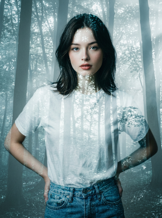 Double Exposure effect — artistic layered blend Double Exposure effect — artistic layered blend