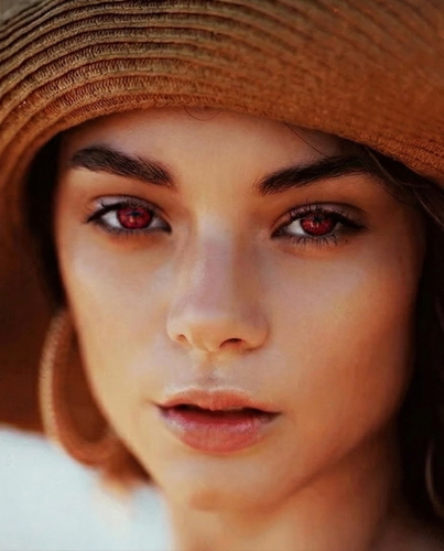 AI detecting red-eye regions