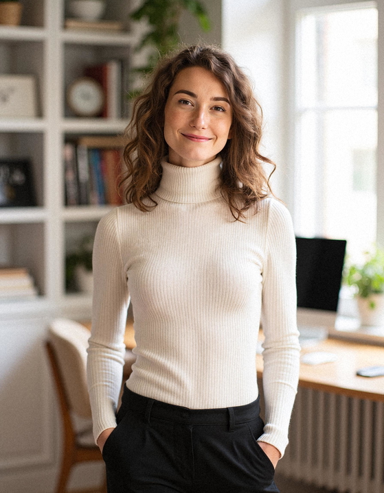 AI Generated Professional Headshot with enhanced lighting and background