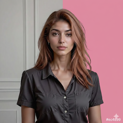 Portrait of a woman on a pink background Portrait of a woman on a pink background