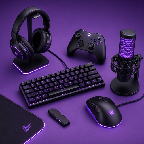 Photo with a purple background applied, ready to download
