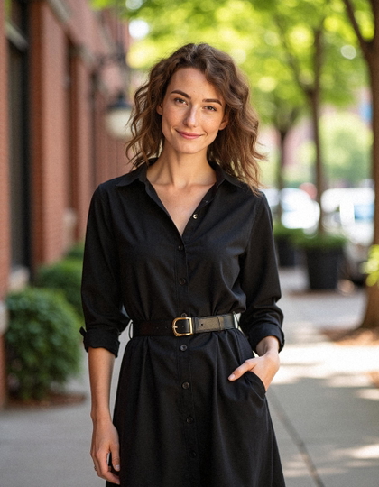 Outdoor scene — editorial fashion shot