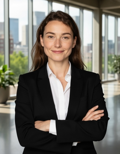 Professional female headshot with background removed Professional female headshot with background removed