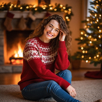 Fireplace Portrait Photoshoot