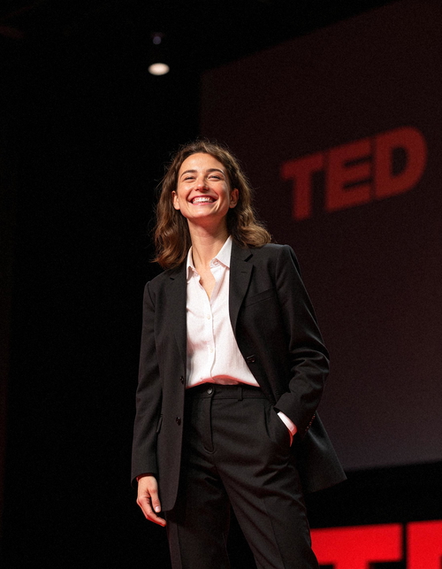 AI-generated professional speaker headshot AI-generated professional speaker headshot