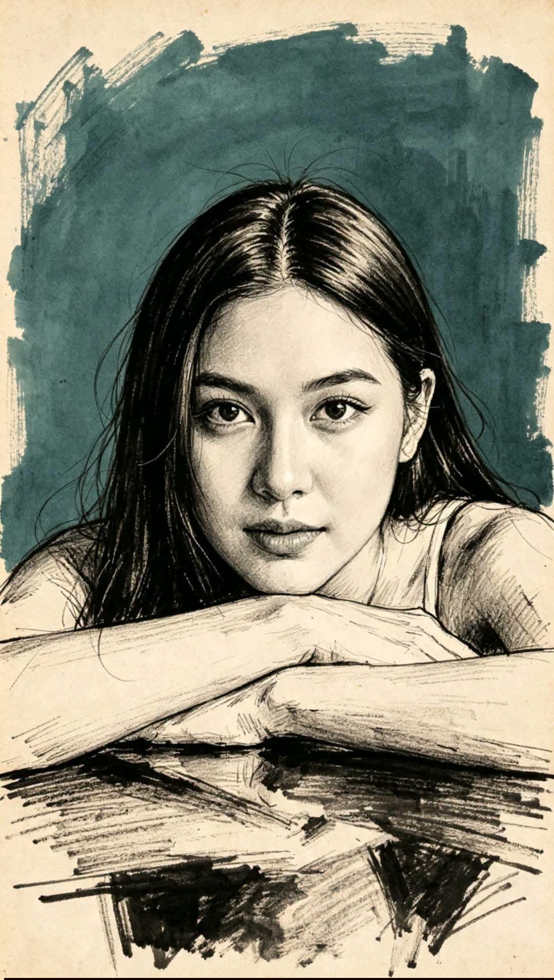 GoStudio.ai / Hand-Drawn Pencil Portrait Sketch Example / AI Image Prompt / GoStudio.ai Hand-Drawn Pencil Portrait Sketch — AI prompt example