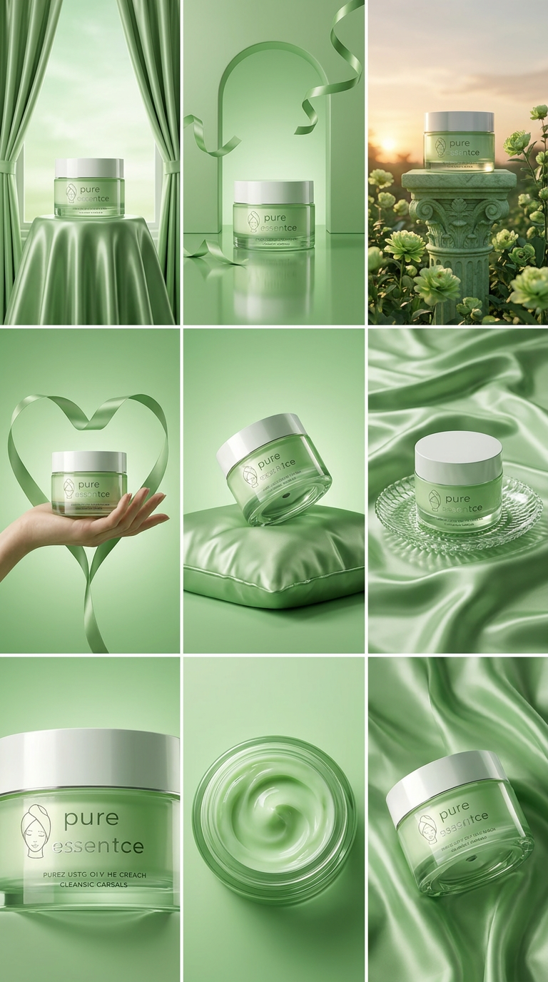 Luxury Product Moodboard Grid — AI prompt example