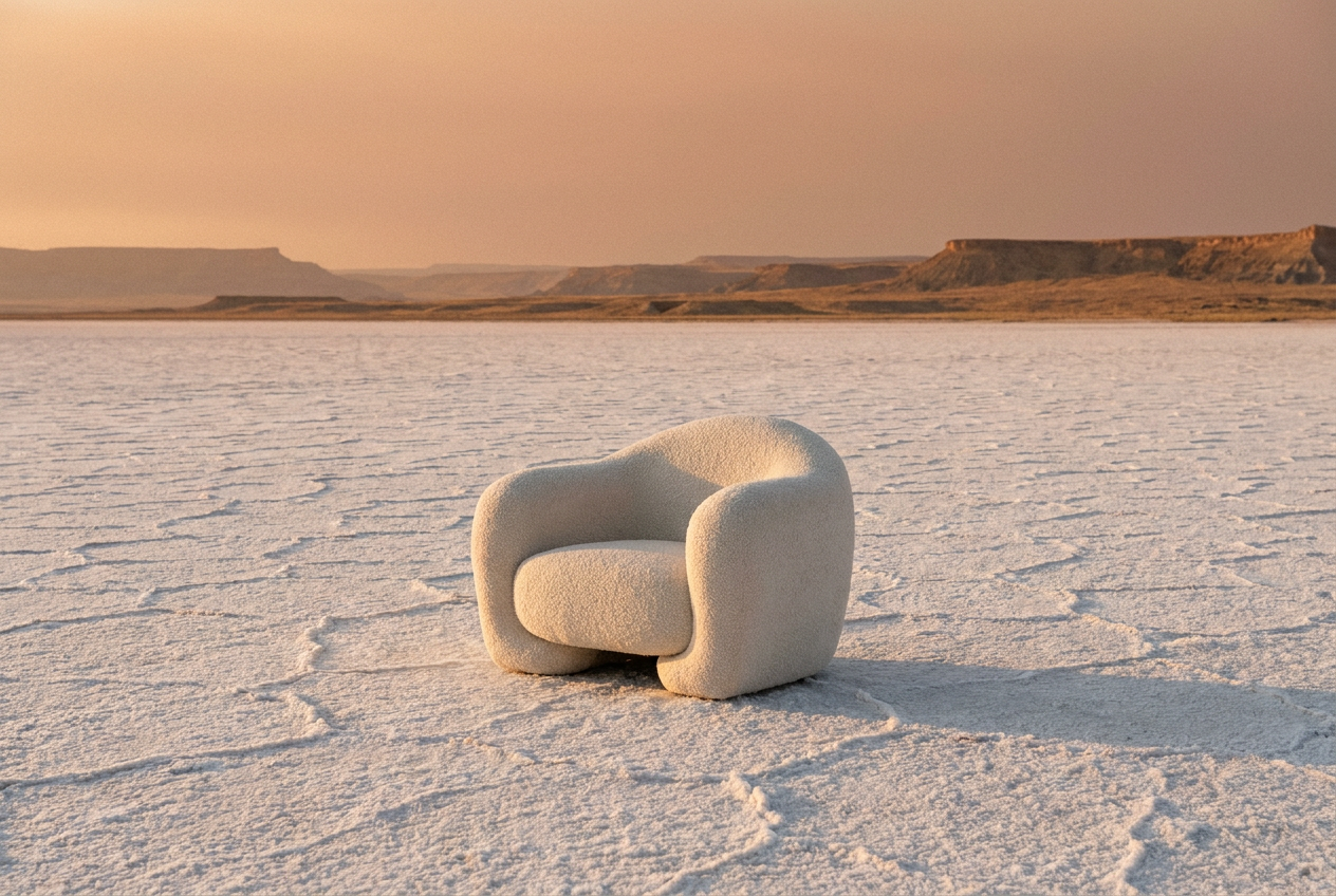 Object-in-Landscape Product Shot — AI prompt example