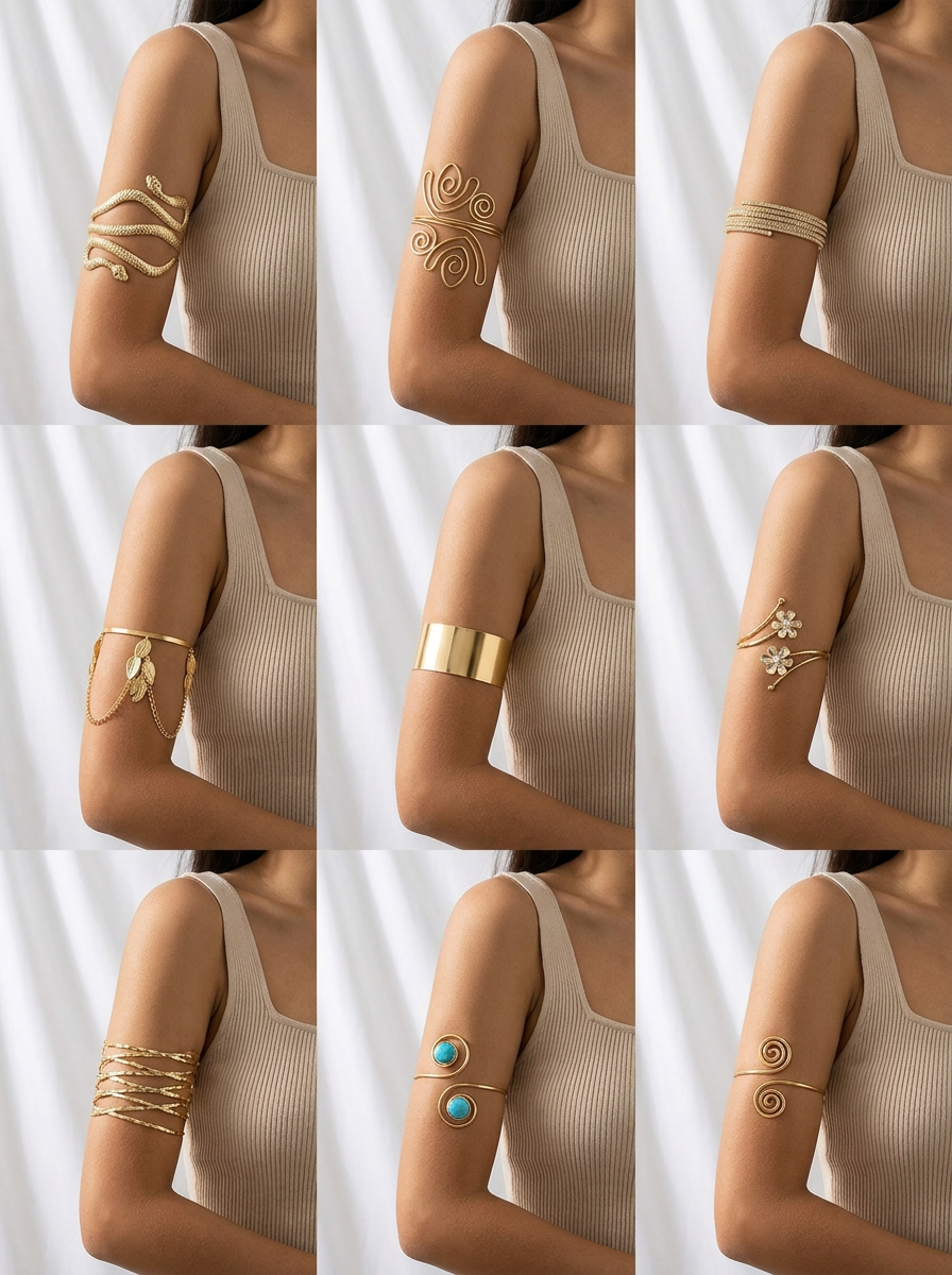 Arm Cuff Catalogue Grid — AI prompt example