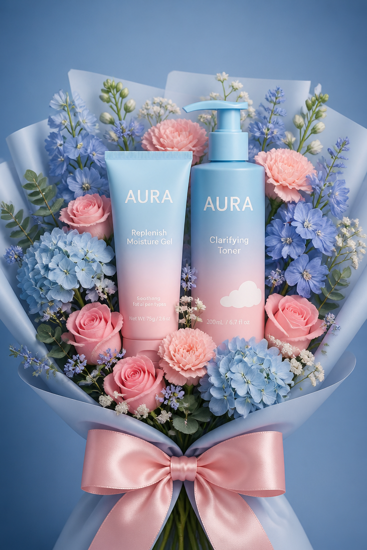 Gift Bouquet Product Composition — AI prompt example
