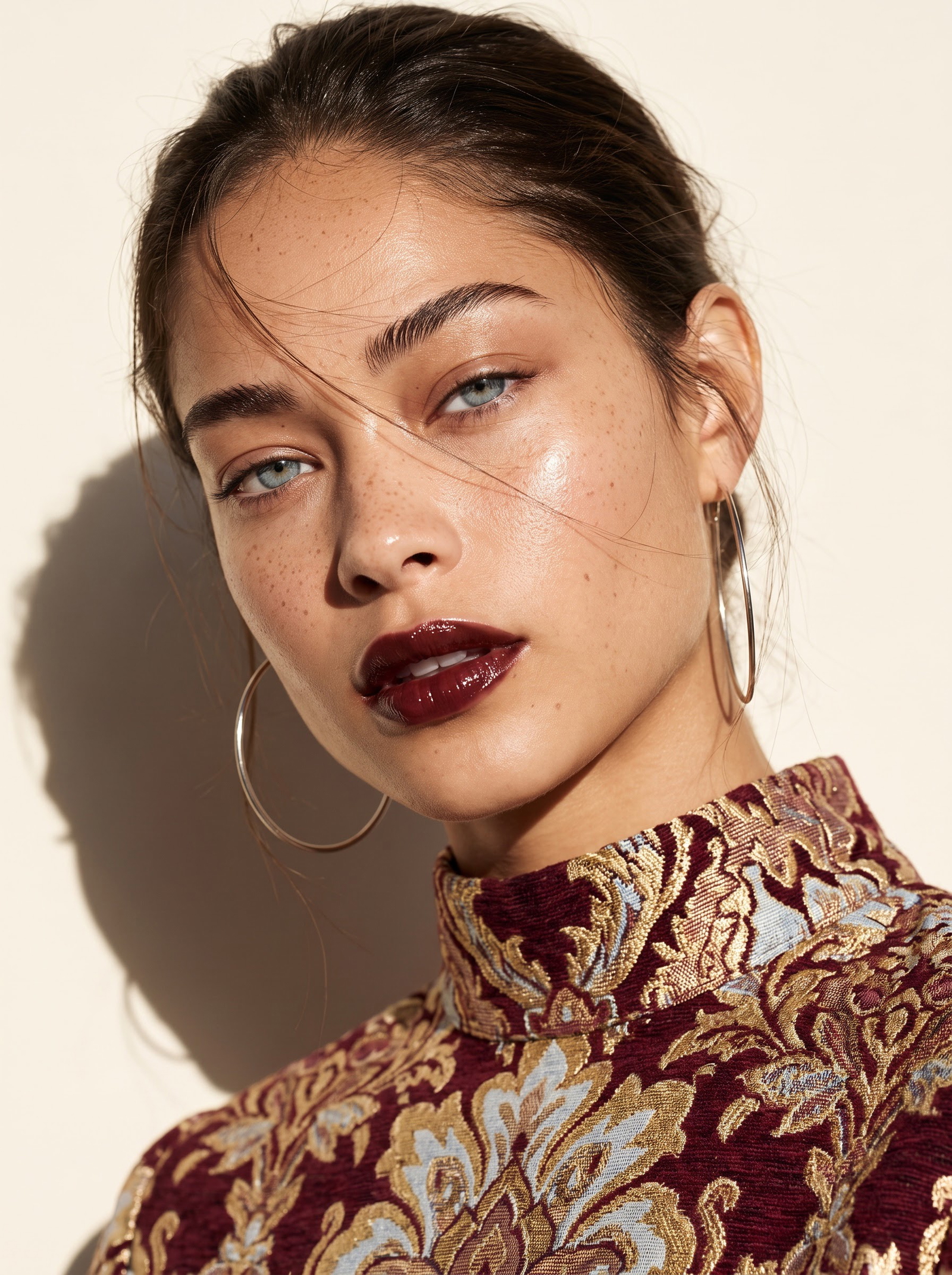 GoStudio.ai / Dewy Natural Beauty Portrait Example / AI Image Prompt / GoStudio.ai Dewy Natural Beauty Portrait — AI prompt example