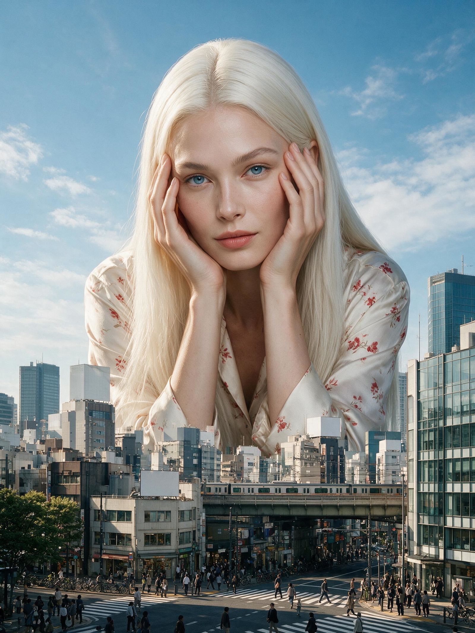Colossal Skyline Portrait — AI prompt example