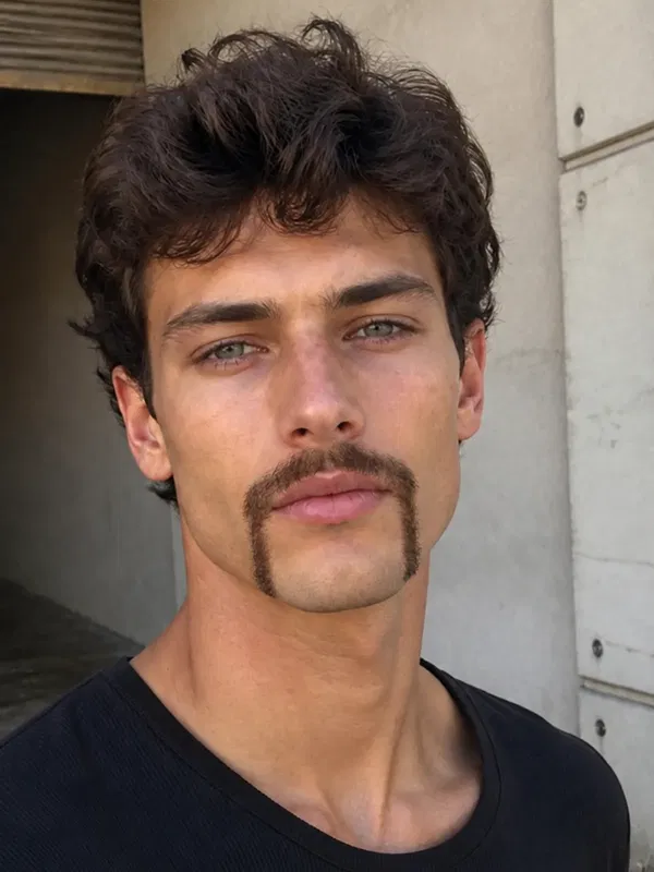 A man shown with a new beard using the Beard Filter