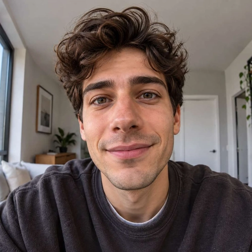 The same selfie at natural proportions after lens distortion correction The same selfie at natural proportions after lens distortion correction
