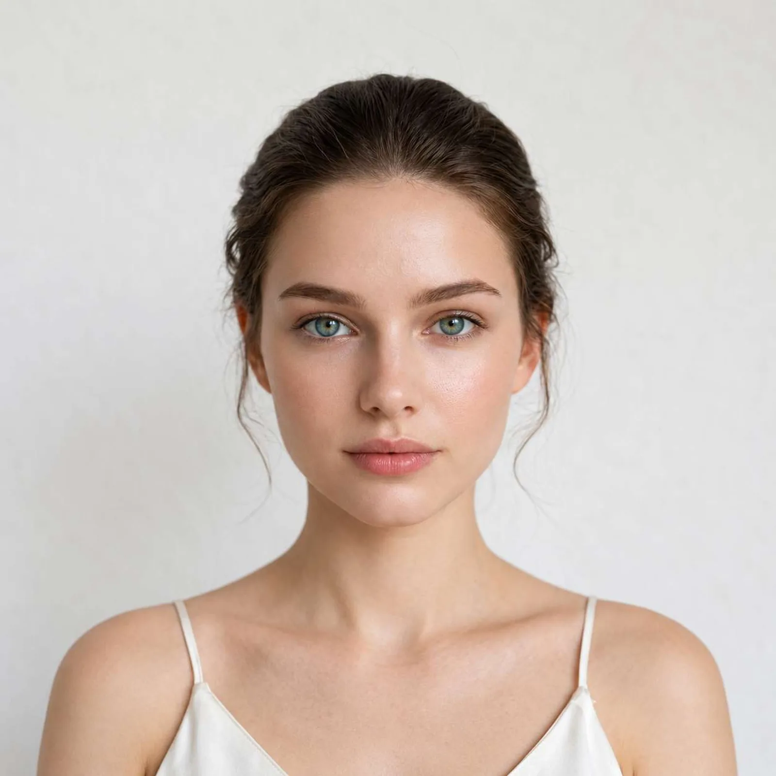 A close-up portrait with changed eye color from the Eye Color Changer