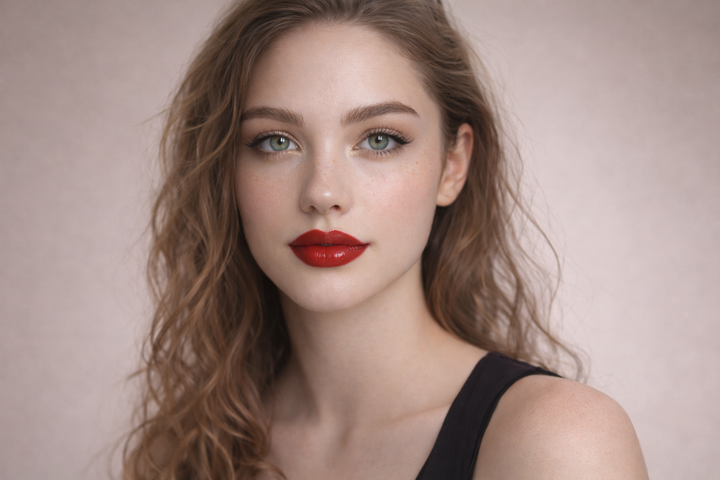 Completed AI virtual makeup try-on result ready to download Completed AI virtual makeup try-on result ready to download