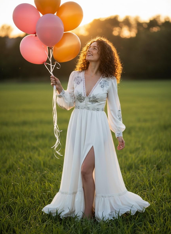 Natural Outdoor AI birthday portrait, authentic outdoor style generated from a selfie