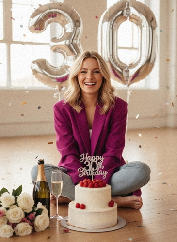 30th AI birthday portrait style 30th AI birthday portrait style