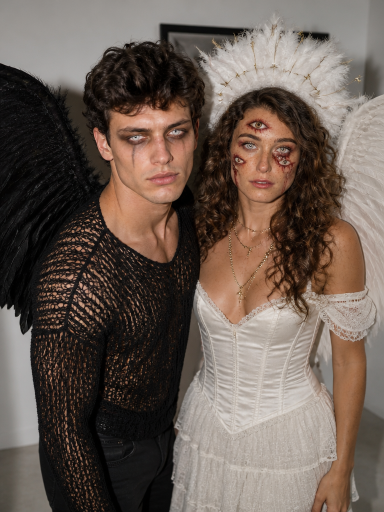 GoStudio.ai / Dark & Light Angel Example / AI Image Prompt / GoStudio.ai Dark & Light Angel — AI prompt example