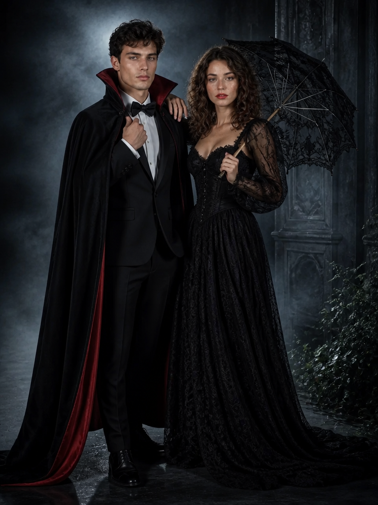 GoStudio.ai / Vampire Couple Example / AI Image Prompt / GoStudio.ai Vampire Couple — AI prompt example