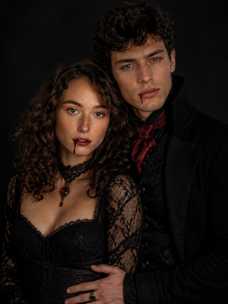 Vampire Embrace — AI prompt example
