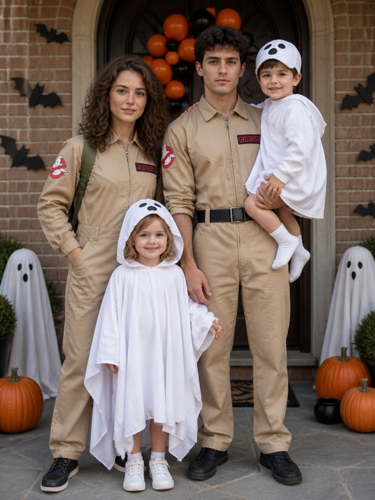 GoStudio.ai / Ghost Hunters Family Example / AI Image Prompt / GoStudio.ai Ghost Hunters Family — AI prompt example