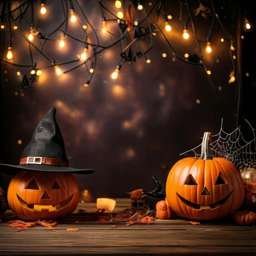 GoStudio.ai / Jack-o-lantern Halloween background / Backdrop library / GoStudio.ai Jack-o-lantern Halloween background from the GoStudio.ai library