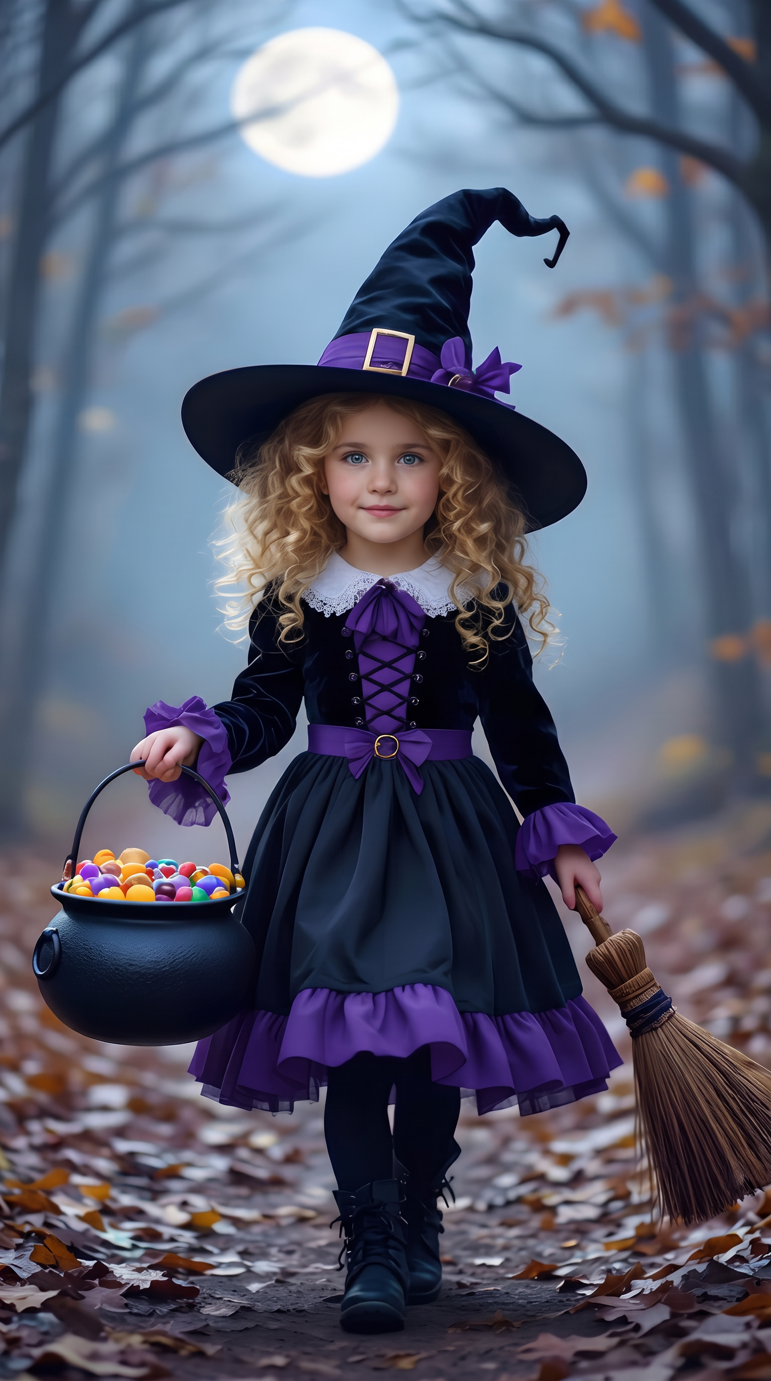 GoStudio.ai / Forest Witch Girl Example / AI Image Prompt / GoStudio.ai Forest Witch Girl — AI prompt example