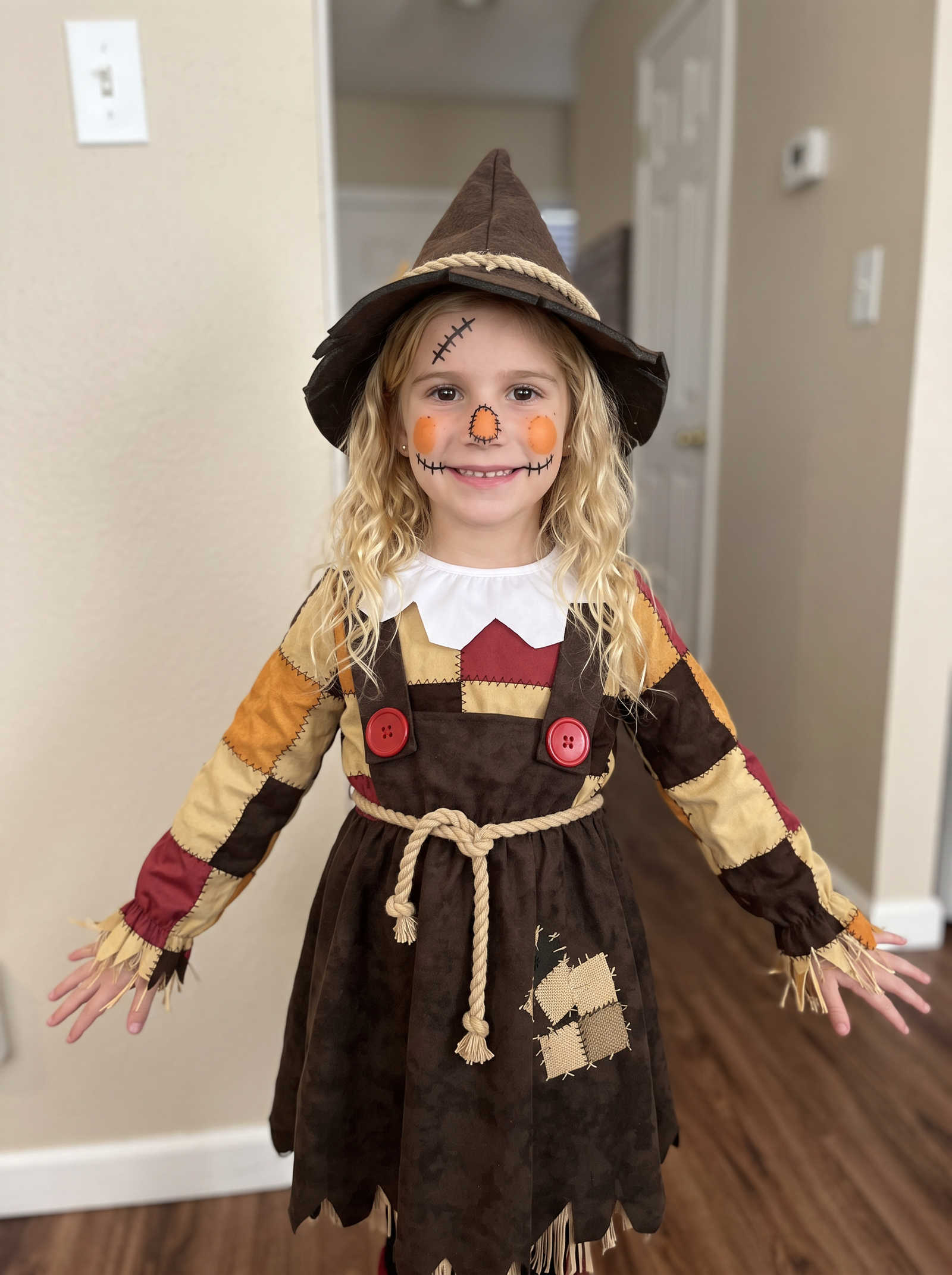 GoStudio.ai / Indoor Scarecrow Girl Example / AI Image Prompt / GoStudio.ai Indoor Scarecrow Girl — AI prompt example