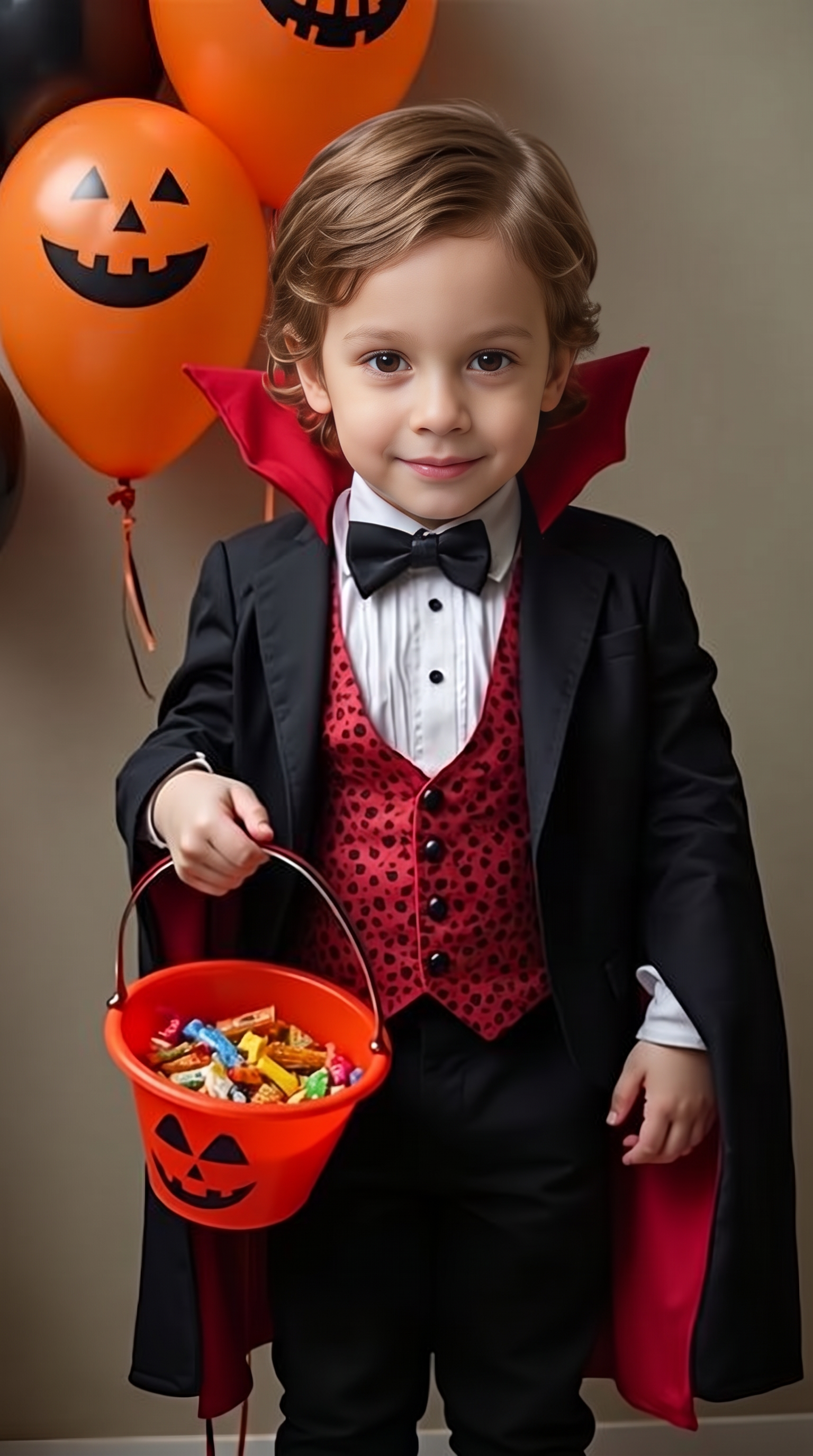 GoStudio.ai / Toddler Vampire Example / AI Image Prompt / GoStudio.ai Toddler Vampire — AI prompt example