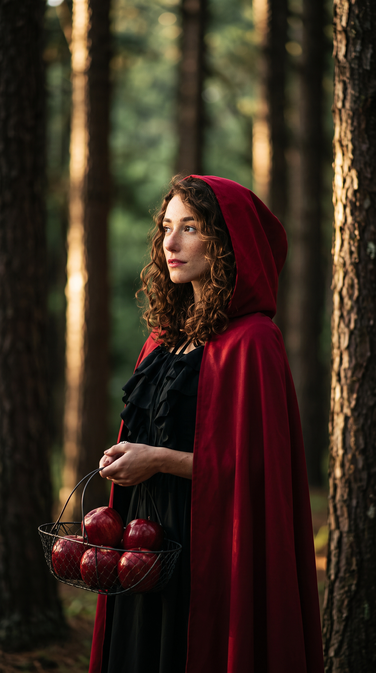 Red Riding Hood Glance — AI prompt example
